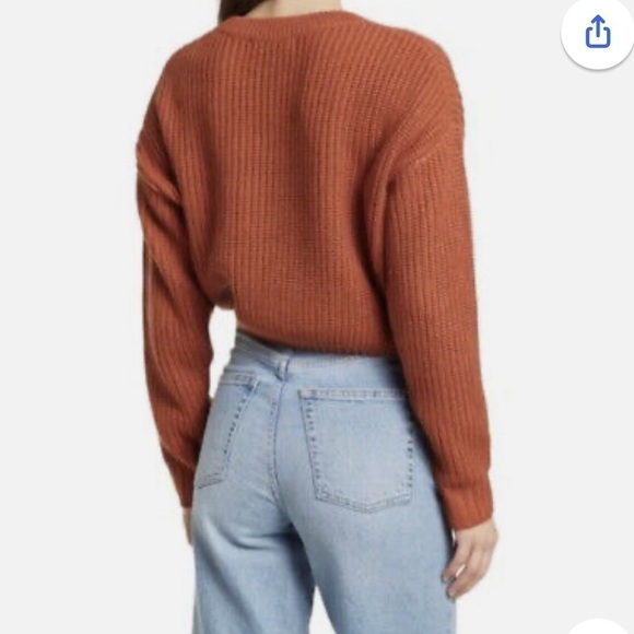 Elodie Rust Crew Neck Sweater - Picture 2 of 8